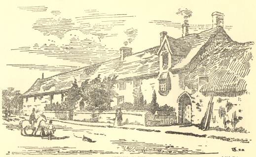 From an Old Print.  Sexton Barns.  “A Fine Old Building; an object which vanished when the Railways were made, because now it is the Site of the G.N. Station.”—Andrew Percival