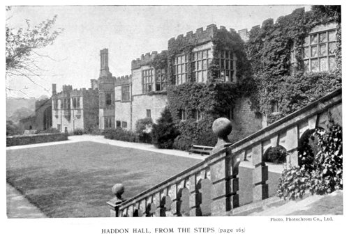 HADDON HALL, FROM THE STEPS