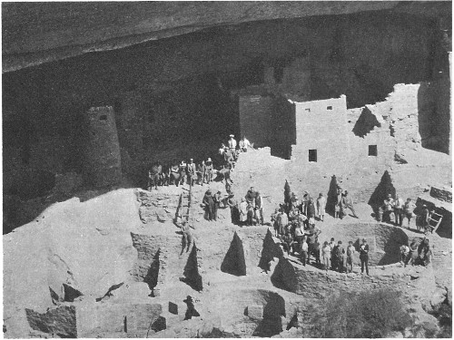 Competent ranger naturalists accompany visitors to the ruins. Grant Photo.