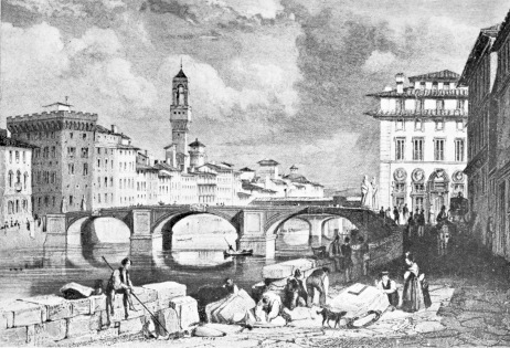 FLORENCE.  PONTE SANTA TRINITA, 1832.