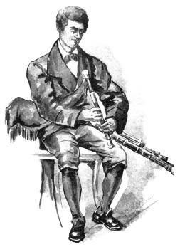 AN IRISH PIPER.