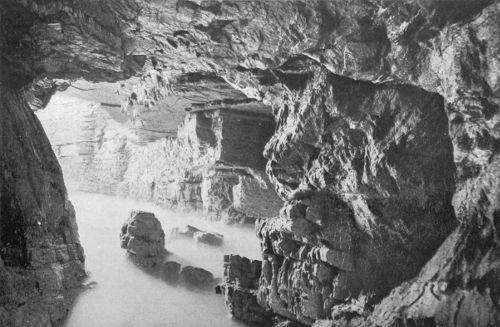 IN THE GREAT ARCH, "SEVEN ARCHES," PORT SALON, COUNTY DONEGAL