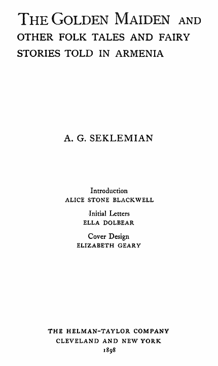 Original Title Page.