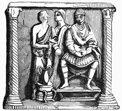 Illustration: Fig. 103.—Pilate on the Judgment Seat Washing his Hands.