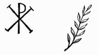 Illustration: Chi Rho and palm