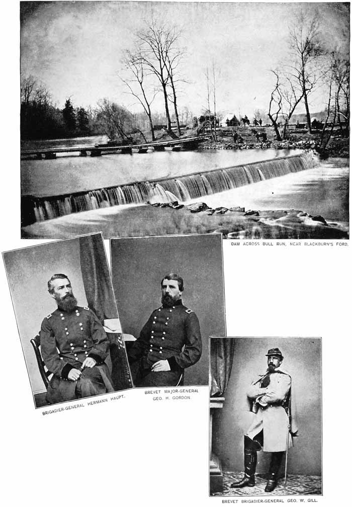 DAM ACROSS BULL RUN, HERMANN HAUPT, GEO. H. GORDON, AND GEO. W. GILL