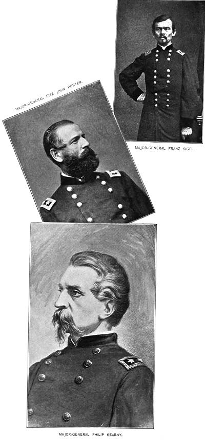 FRANZ SIGEL, FITZ JOHN PORTER, AND PHILIP KEARNY