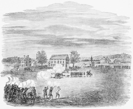 THE BATTLE OF LEXINGTON, APRIL 19, 1775.  FROM AN OLD PRINT.