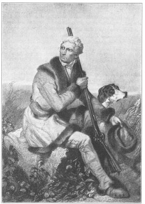 Daniel Boone, the great Indian fighter of Kentucky.  {234}From the painting by Chappel