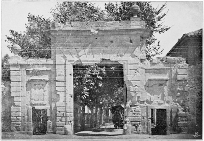 Image not available: THE TOWN GATE OF THE CARMEN AT ZARAGOZA.  (Left as a permanent memorial of the siege.)