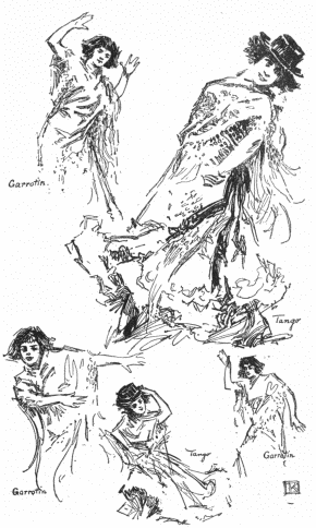 Image not available: Typical “Flamenco” Poses.  (From work of Señorita Elisa Cansino.)  The Garrotin. The Garrotin. The Tango. The Tango. The Garrotin.  