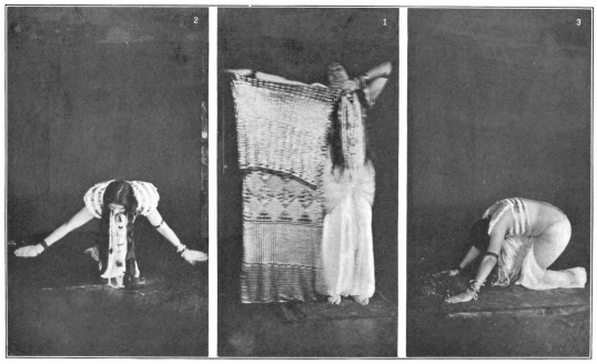 Image not available: Arabian “Dance of Greeting”  By Zourna  Called upon to dance, she reveals herself (1)—Salutation (2)—Profile view of same (3)