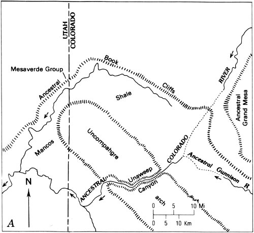 A, just prior to piracy of ancestral Colorado River