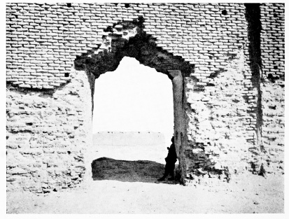 Fig. 140.—SÂMARRÂ, RUINED MOSQUE, SMALL DOOR IN WEST WALL.