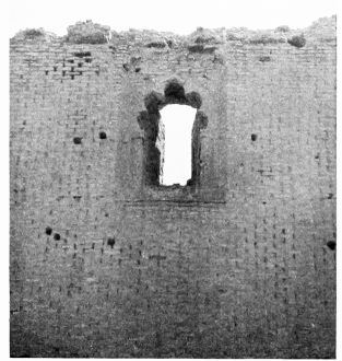 Fig. 142.—SÂMARRÂ, RUINED MOSQUE, WINDOW IN SOUTH WALL.