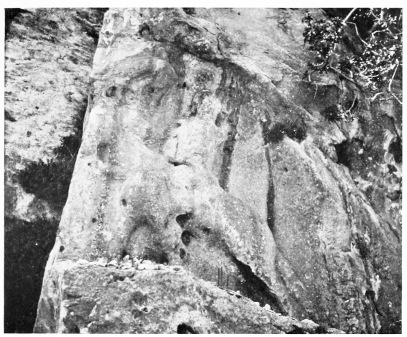 Fig. 189.—PARTHIAN RELIEF, ḲAṢR GHELLÎ.