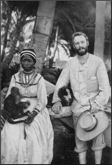 White trader and his wife "Topsy," Majuro Island