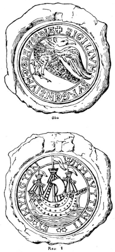 SEAL OF THE BOROUGH OF SEAFORD.  W. Dampier, del.