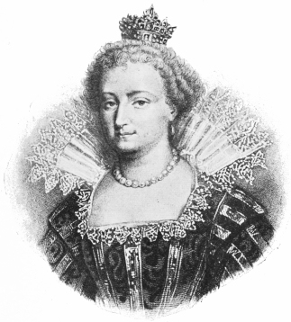 Image unavailable: MARIE DE’ MÉDICIS, QUEEN OF FRANCE.  From an old print.