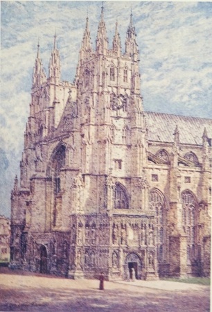 Image unavailable: THE WEST TOWERS AND SOUTH-WEST ENTRANCE, CANTERBURY CATHEDRAL