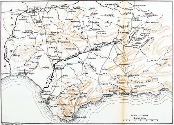 Map of Andalusia