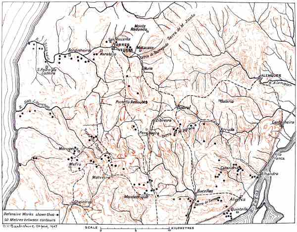 Map of the Lines of Torres Vedras