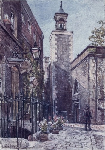 Image unavailable: CHAPLAIN’S HOUSE, AND ENTRANCE TO CHURCH OF ST. PETER AD VINCULA, TOWER GREEN