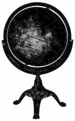 Globe on stand.