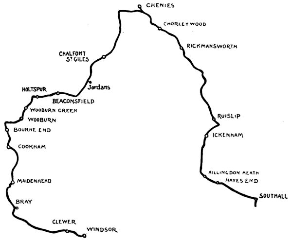 Map—WINDSOR to SOUTHALL