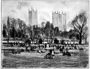 The Abbey and Victoria Tower, from St. James’s Park