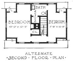 ALTERNATE SECOND FLOOR PLAN