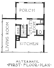 ALTERNATE FIRST FLOOR PLAN