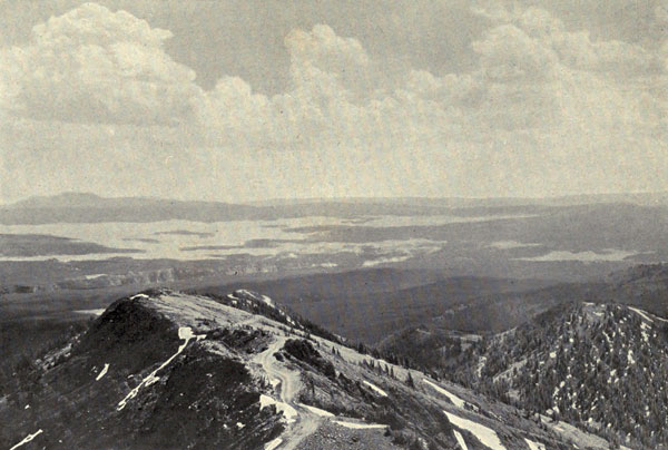 Looking South from the Summit of Mt. Washburn, Yellowstone Park