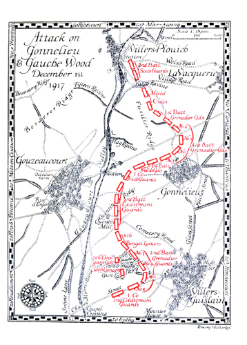 Illustration: Attack on Gonnelieu and Gauche Wood