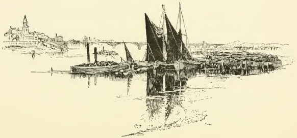 Battersea bridge and Church from Turner’s house