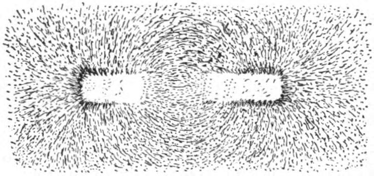 FIG. 31.—Magnetic phantom formed by bar magnet.