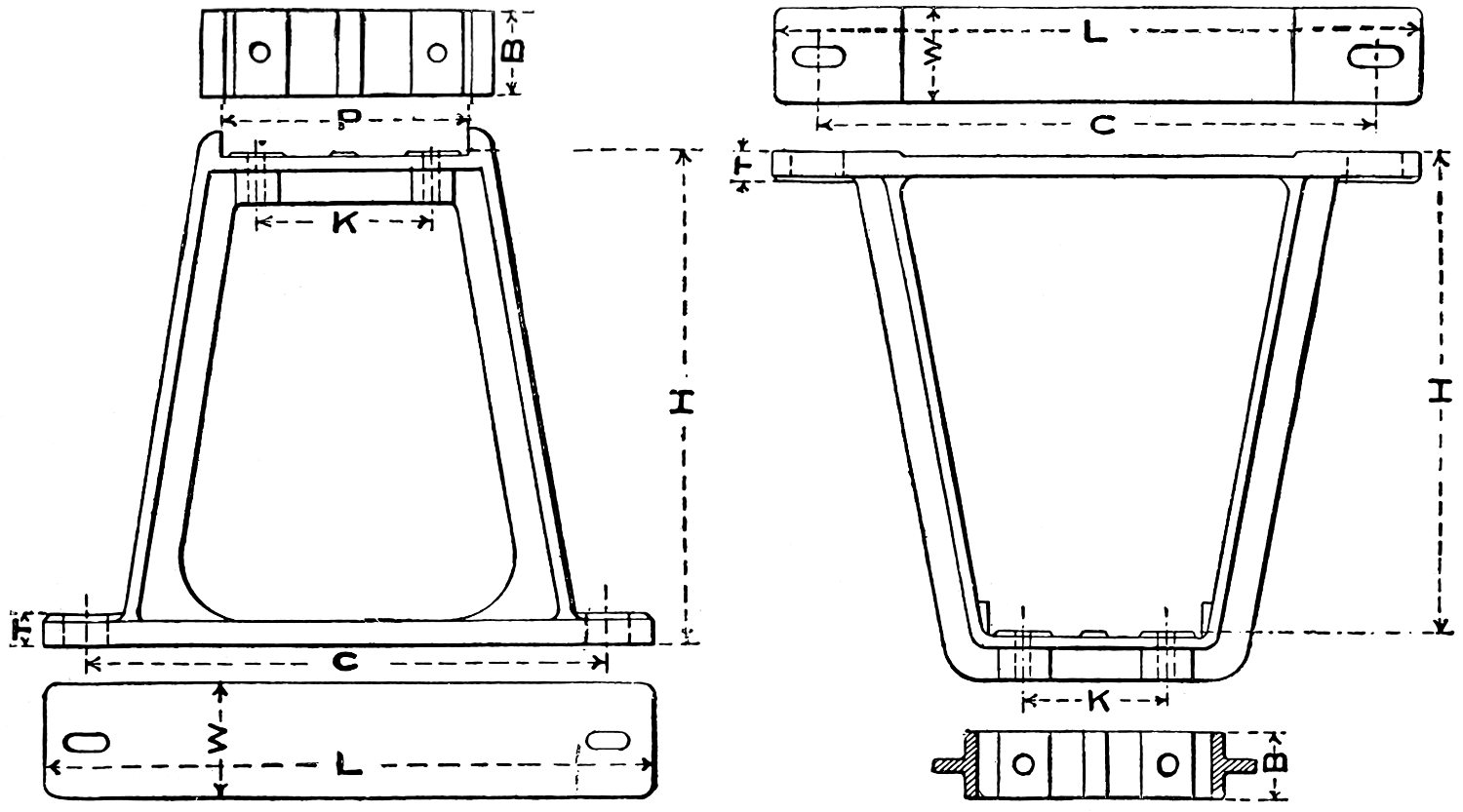 Pedestal and hanger