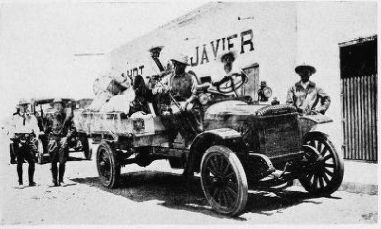 LA COLORADA, ONCE THE HOME OF GOLD MINES, NOW SERVED ONLY AS A DEPOT FOR TRUCKS THAT CROSSED THE DESERT