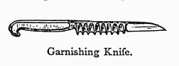 Garnishing Knife.