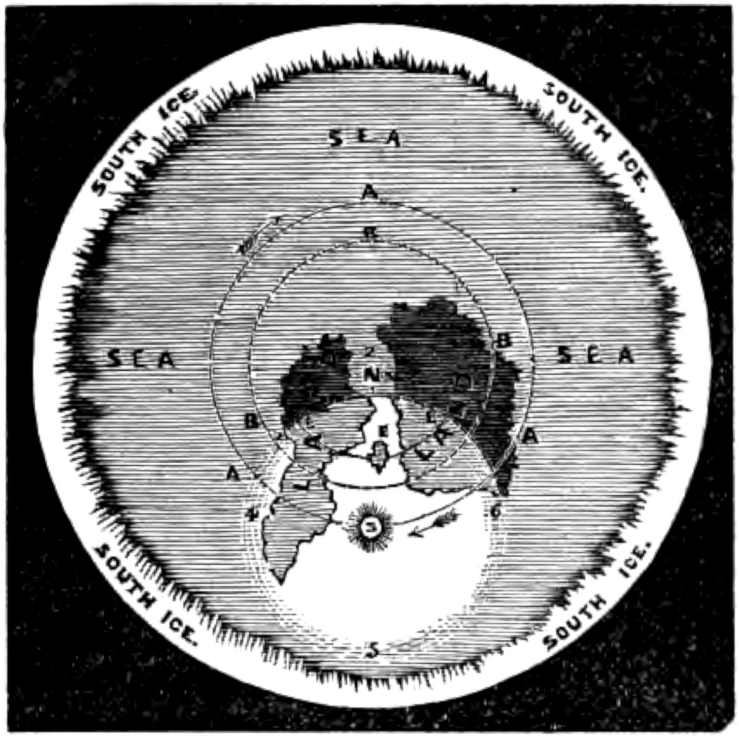 Map of flat world