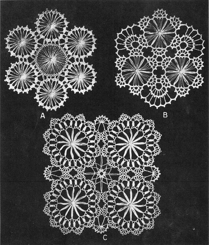 Three doilies