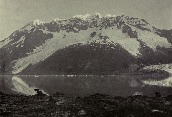 Alpenglow on Summit of Mt. Muir, Harrison Fiord, Prince William Sound