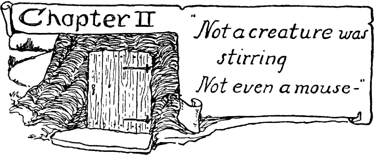 Chapter II “Not a creature was stirring Not even a mouse—”