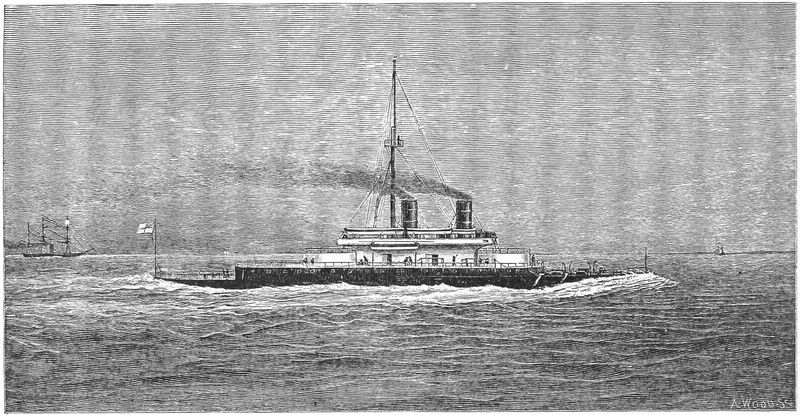 War-ship at sea