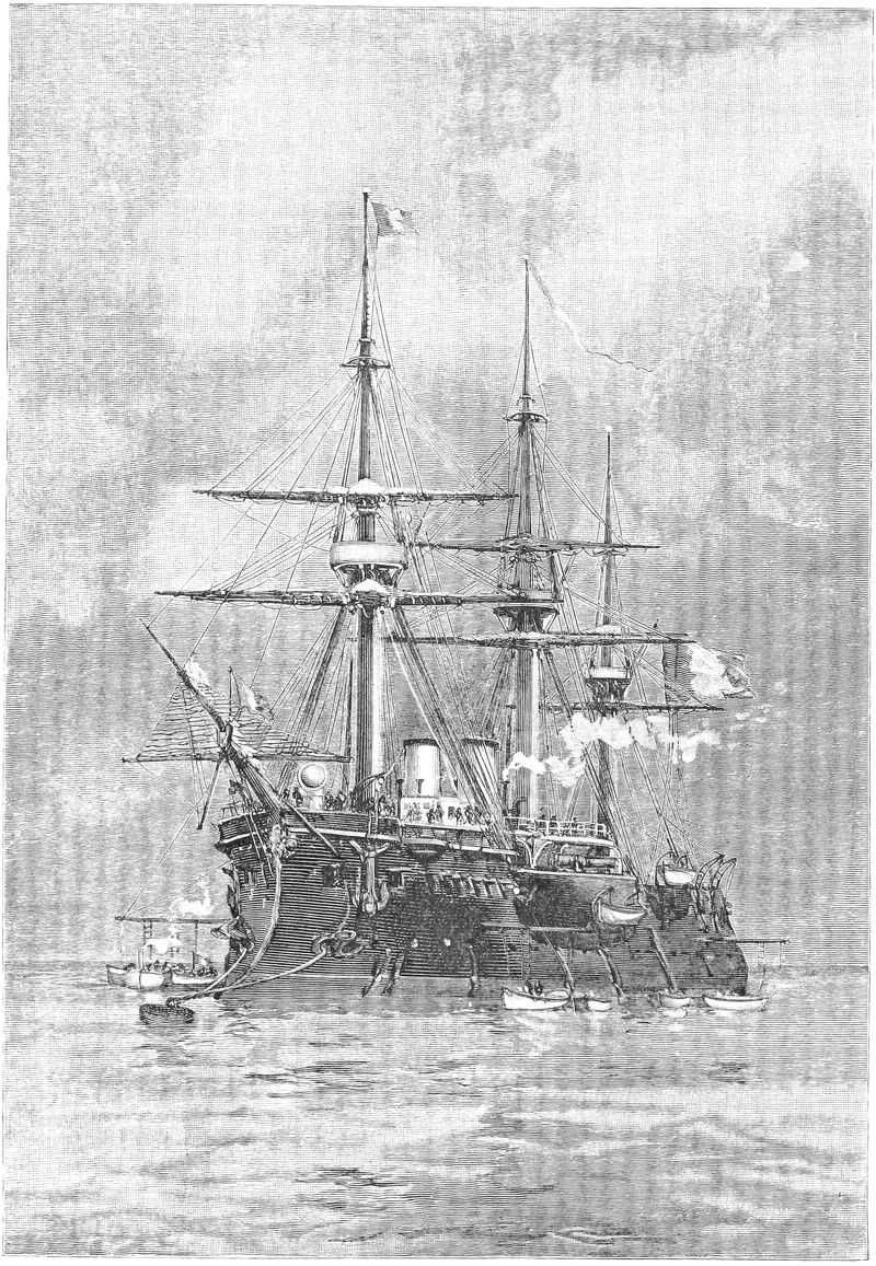 War-ship in harbor