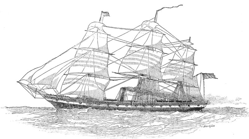 War-ship at sea