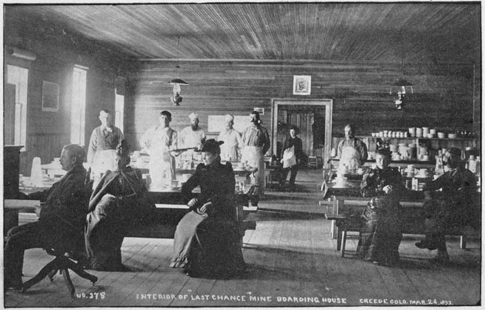 INTERIOR OF LAST CHANCE MINE BOARDING HOUSE