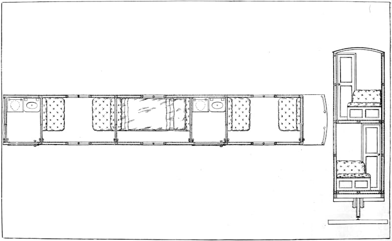 Layout view of car interior.