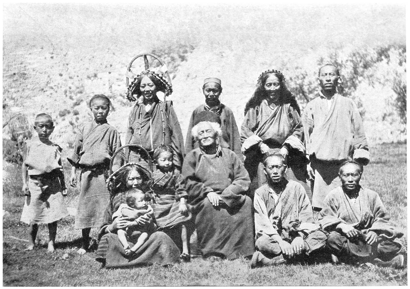 One of the Story-tellers, with his family and Servants.