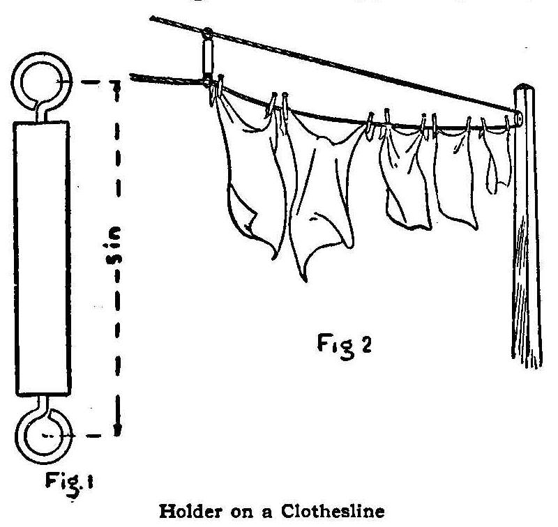 Holder on a Clothesline